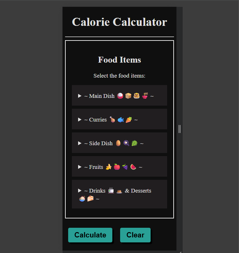 calorieCalculator