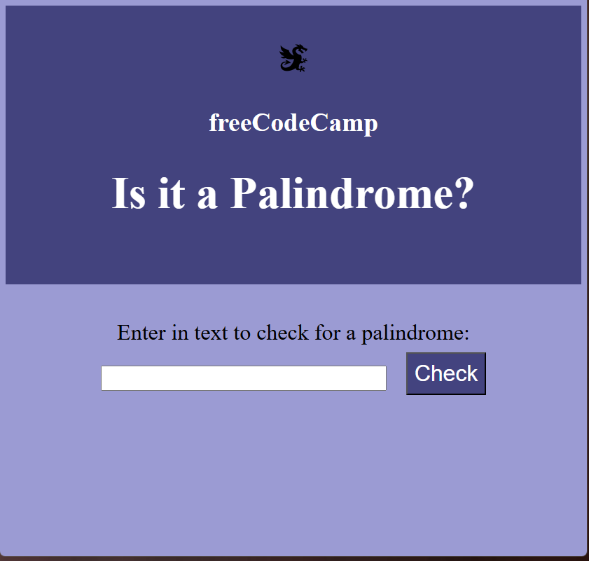 Palindrome checker